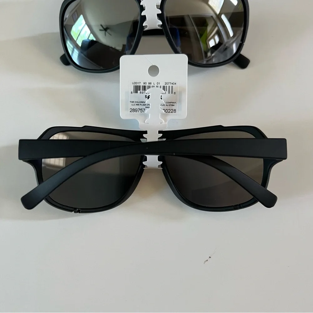 NWT New The Children’s Place Size 5+ Boys Black Lot of 3 Aviator Sunglasses
